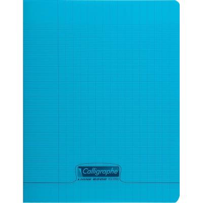 Cahier couverture polypro  piqué 17x22cm 96 pages  séyès 90 grammes Bleu