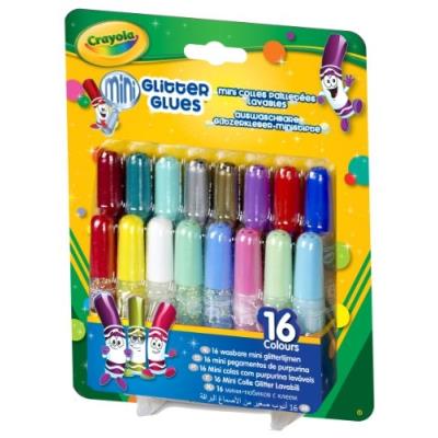 Crayola - 69-4200-E-000 - Loisir Créatif - 16 Mini Colles Pailletées Lavables