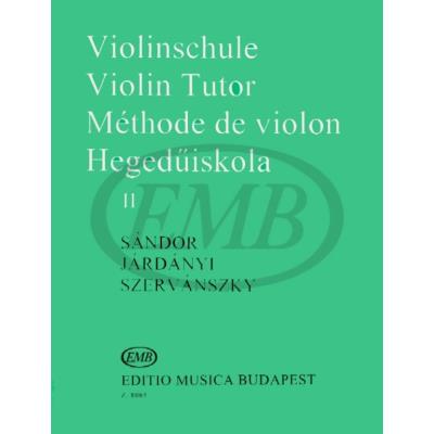 Méthodes et pédagogie EMB (Editio Musica Budapest) SANDOR / JARDANYI / SZERVANSZKY - METHODE DE VIOLON VOL.2 - VIOLON  Violon