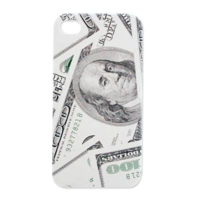 Protection iphone imprimée 100 dollars