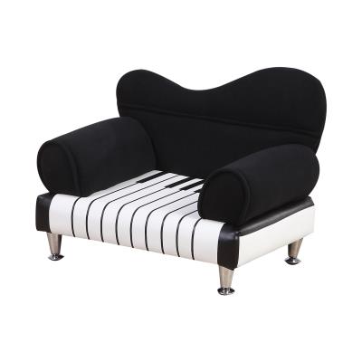 Fauteuil Enfant Grand Confort Design Piano Simili Cuir Polyester Noir Et Blanc Homcom Fauteuils Enfant Achat Prix Fnac