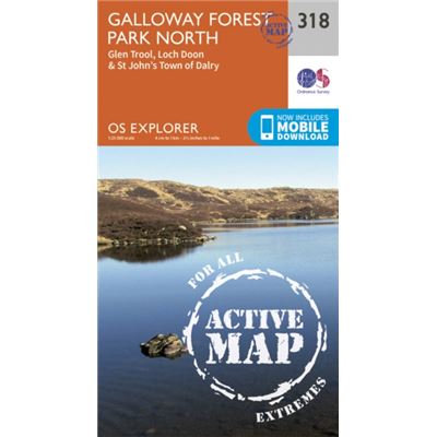 Os Explorer Map Active (318) Galloway Forest Park North (Os Explorer Active Map) (Map)