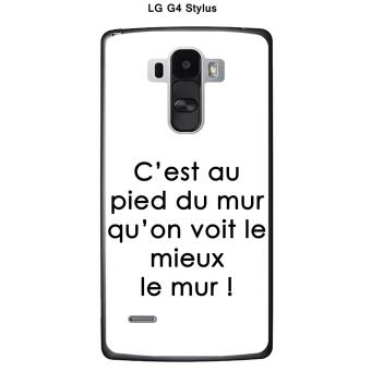 Coque Lg G4 Stylus Design Citation C Est Au Pied Texte Noir Fond Blanc Etui Pour Telephone Mobile Achat Prix Fnac