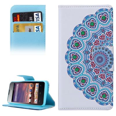 Huawei Y560 Coque housse Cuir PU Fleurs