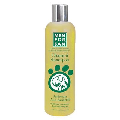 Menforsan Shampooing Anti-Pelliculaire Naturel au Citron pour Chien 300 ml - Lot de 2