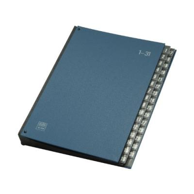 Elba trieur 1-31, 32 compartiments, pvc, format a4, bleu 400001963
