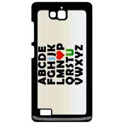 Coque huawei honor 3c et 3c 4g abecedaire i love u