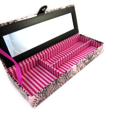 Les Trésors De Lily [M5531] - Coffret à Bijoux 'Belle Epoque' rose vintage (33x11. 6x4. 7 cm)