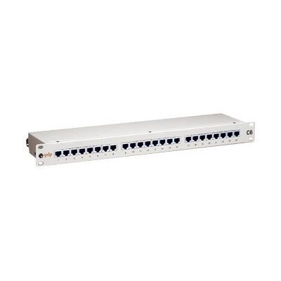equip - Patchpaneel - RAL 7035 - 1U - 19 - 24 poorten