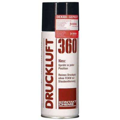 Gaz dépoussiérant druckluft 360 200 ml crc kontakt chemie 30777