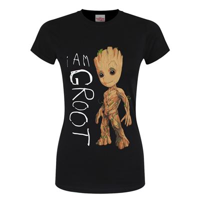 Les Gardiens de la Galaxie Vol. 2 T-Shirt femme I Am Groot Scribbles (XL)