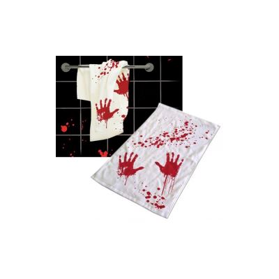 Serviette ensanglantée