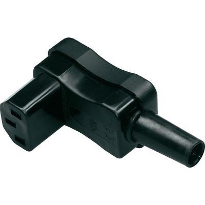 Connecteur secteur kaiser 798 sw c c13 femelle coudé nombre de pôles 2 + pe 10 a noir 1 pc(s)