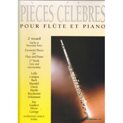 Partitions classique LEDUC PIECES CELEBRES VOL.2 - FLUTE & PIANO Flûte traversière