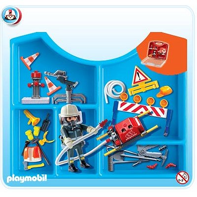 Playmobil - 4180 - Valisette Pompier / Accessoires