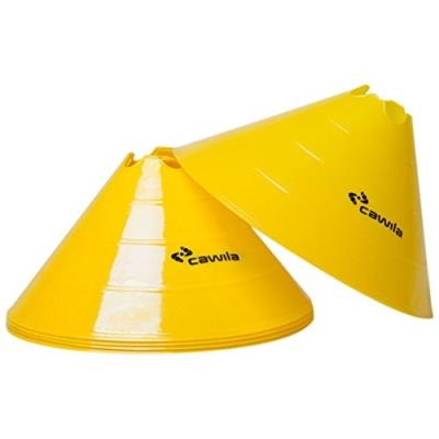 Cawila 00500147 lot de 10 plots de démarcation pour poteau jaune 15 cm