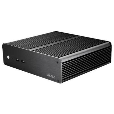 Akasa euler t thin mini-itx gehäuse, oem - schwarz a-itx18-m1b
