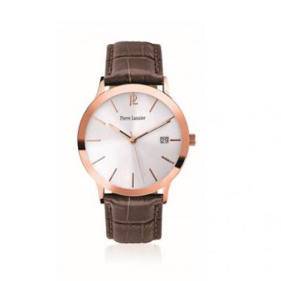 Montre Pierre Lannier Homme Argentée et Marron - 251C024