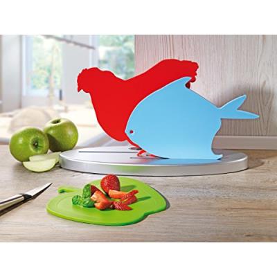 Esmeyer 303-032 coffret de découpe treck avec 3 planches en plastique de formes et couleurs différentes