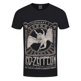Led Zeppelin T-Shirt Madison Square Garden 1975 Homme Noir - 1