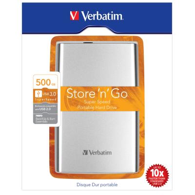 Verbatim 53021 store n go disque dur externe portable 2,5 usb 3.0 500 go