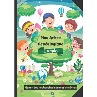 Arbre Généalogique à remplir pour enfants - 42 pages Format A4 - 1