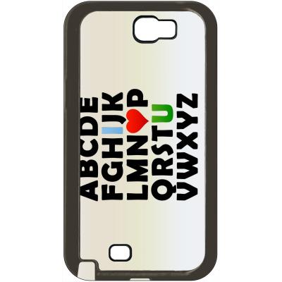 Coque samsung note 2 abecedaire i love u
