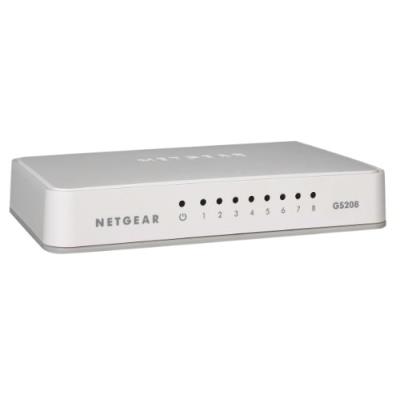 Netgear GS208-100PES Switch 8 Ports Gigabit 10/100/1000