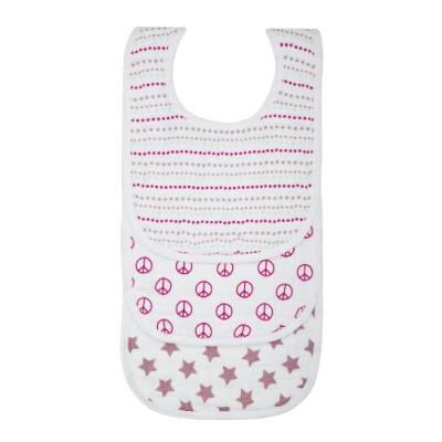 Lässig muslin bib value pack sweet dreams filles 3 pièces light pink