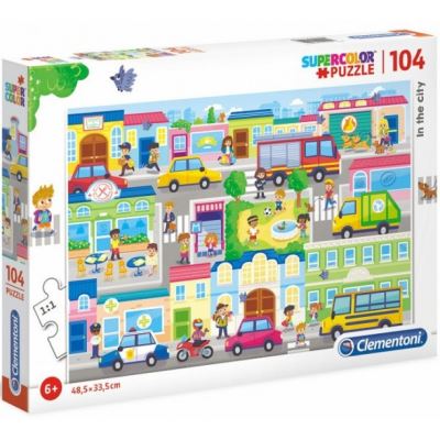 Clementoni puzzle Supercolor dans la ville 104 pièces (27114)