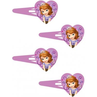 Barrettes à cheveux princesse Sofia (x4) Fées / Princesses