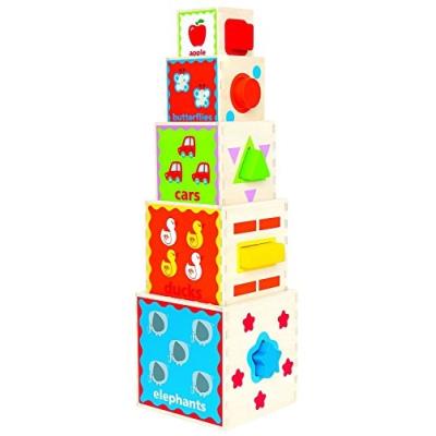 Hape - e0413 - jouet de premier age - pyramide de jeu