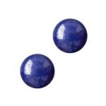 Cabochon Rond En Verre Opaque 25mm - Couleur Gris Bronze - Pour Loisirs Créatifs Et Bijoux