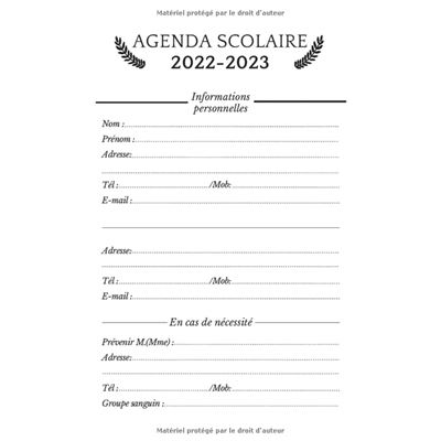  AGENDA SCOLAIRE: Pour garçons, BANDE DESSINEE, A  PERSONNALISER, Primaire, Collège et Lycée, CADEAU ORIGINAL POUR LA RENTREE  SCOLAIRE, 52 semaines,  souple