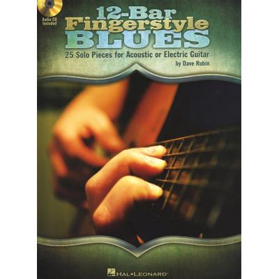 Partitions jazz&blues HAL LEONARD RUBIN DAVE 12-BAR FINGERSTYLE BLUES + CD - GUITAR TAB Guitare