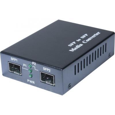 Convert. 2 Ports Fibre Sfp Bi-Vitesse Multi-Monomode
