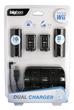 WII KIT DOUBLE CHARGEUR NOIR