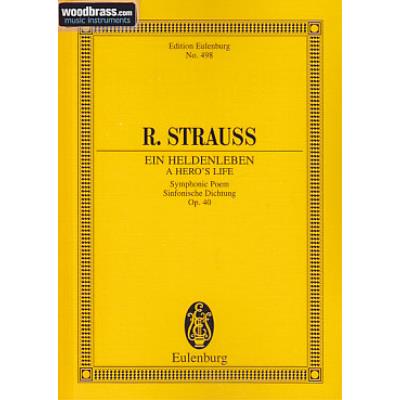 Partitions classique SCHOTT STRAUSS R. - A HERO'S LIFE OP.40 - ORCHESTRA Format poche