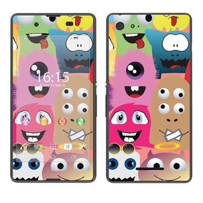 Skin stickers pour sony xperia e3 (sticker : monsters)