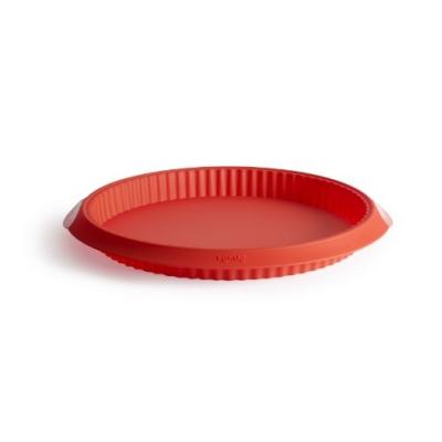 LÉKUÉ 1211328R01M033 MOULE À TARTE SILICONE PLATINE 28 CM