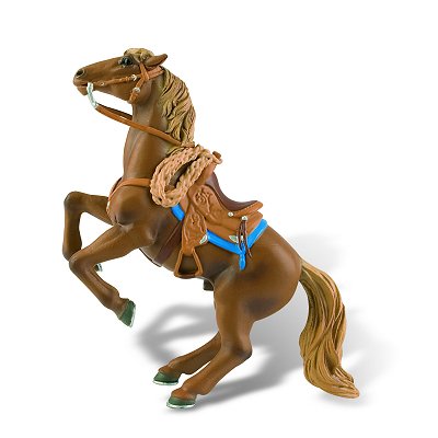 Cheval de cowboy se cabrant