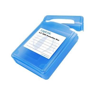 LogiLink 3.5 HDD Protection Box for 1 HDD - Beschermhoes harde schijf - blauw