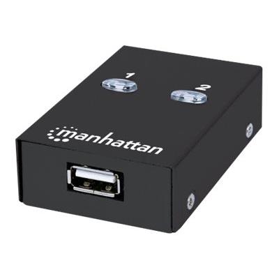 Manhattan Hi-Speed USB 2.0 Automatic Sharing Switch - gedeelde switch voor USB-randapparatuur - 2 poorten