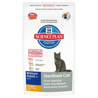 Hill's Science Plan - Croquettes au Poulet pour Chat Sénior Stérilisé - 1,5Kg