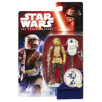Hasbro - B3451 - Star Wars : The Force Awakens - Resistance Trooper - Figurine 9 cm + Accessoires