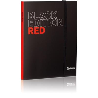 Bloc-notes A5 ''My Personal Compenion'' - ''Black Edition'' Red