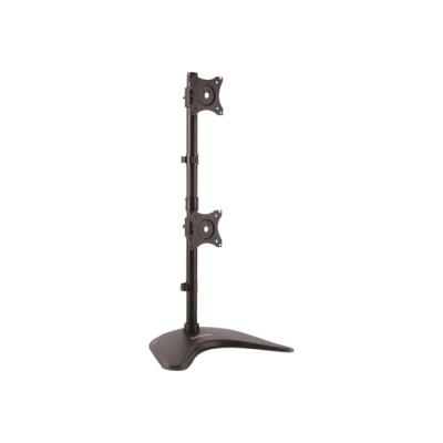 StarTech.com Support de bureau vertical pour deux ecrans a fixation VESA jusqu'a 27 - Support moniteur multi-ecrans - Acier - pied