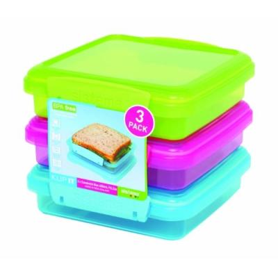 SISTEMA BOÎTE À SANDWICH VERT/BLEU/ROSE LOT DE 3