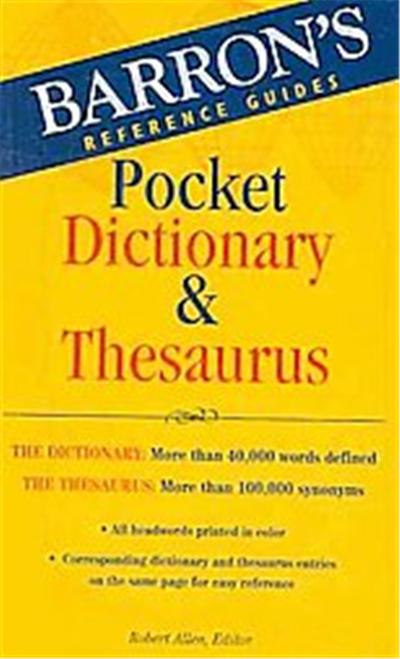 Barron's Pocket Dictionary & Thesaurus