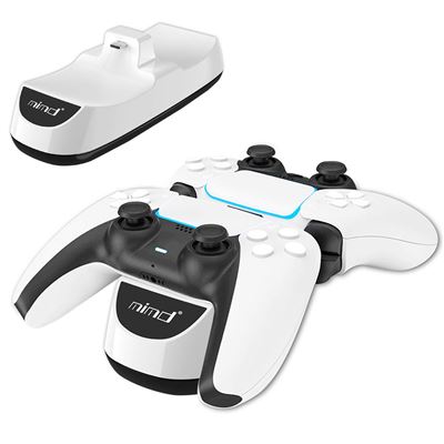 Station de charge ALIBIZ pour contrôleur USB DualSense Ps5 avec indicateur LED - Blanc